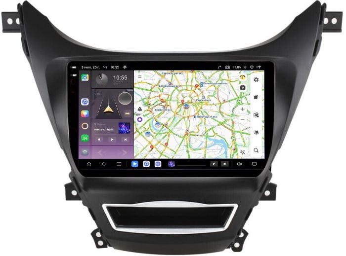 Магнитола для Hyundai Elantra 5 MD 2010-2013 - Kuberg OL-9706 QLed+2K, Android 13, TS20, CarPlay, 4G SIM-слот
