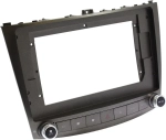 Магнитола для Lexus IS250 XE20 2005-2013 (ШГУ монохром, рамка с крутилками) - FarCar BX877 монитор 13" 2K QLED на Android 13, TS10, 6+128, CarPlay, 4G SIM-слот