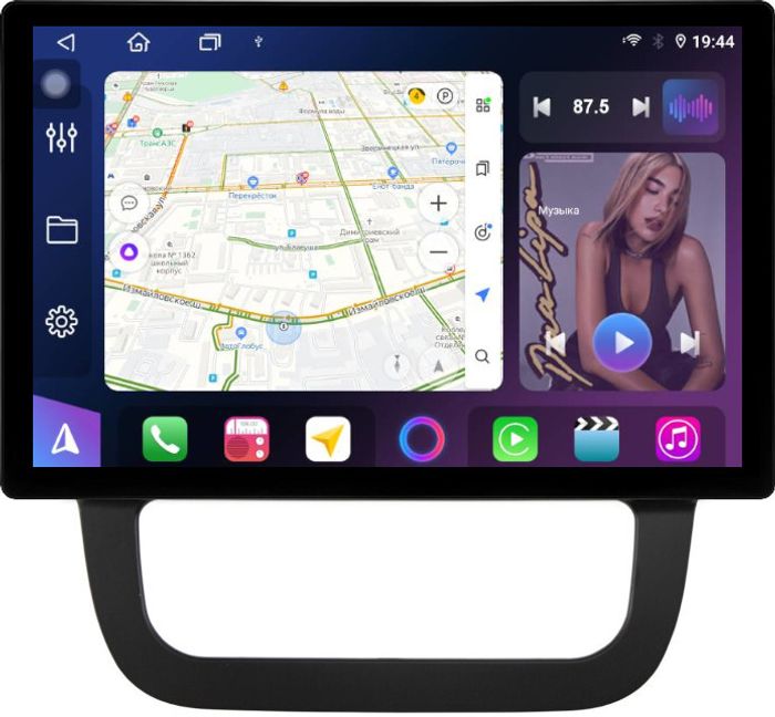 Магнитола для Volkswagen Jetta 5 2005-2010 (климат 2) - FarCar BX877 монитор 13" 2K QLED на Android 13, TS10, 6+128, CarPlay, 4G SIM-слот