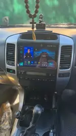 Магнитола для Toyota Land Cruiser Prado 120, Lexus GX470 (экран климата внизу) - Airoc 2K AU-1105 Android 13, Быстрейшая, SIM-слот