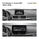 Магнитола для Mazda 3 BM, Axela 2013-2019 - Teyes LUX ONE ROUND монитор 12.3", Android 10, Быстрая, CarPlay, 4G SIM-слот