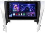 Магнитола для Toyota Camry 50 2011-2014 (рамка серебристо-черная 9) - Teyes CC3L на Android 10, CarPlay, 4G SIM-слот