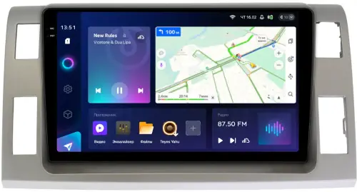 Магнитола для Toyota Estima 3 2006-2016 (без 360, рамка серая 10 тип 2) - Teyes CC3-2K на Android 10, 2K QLED, ТОП процессор, CarPlay, 4G SIM-слот