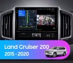 Магнитола для Toyota Land Cruiser 200 2015-2021 (без JBL) - Redpower 85201 PRO/PROmax ТОП звук, 2K QLED, Android 14, Быстрейшая, CarPlay, 4G SIM-слот