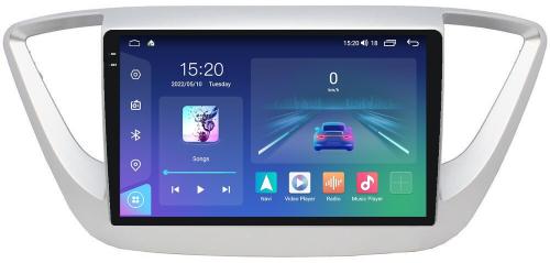 Магнитола для Hyundai Solaris 2 2017-2022, Solaris HS 2024+ - Parafar PF766U2K на Android 13, QLED+2K, ТОП процессор, 8Гб+128Гб, CarPlay, 4G SIM-слот