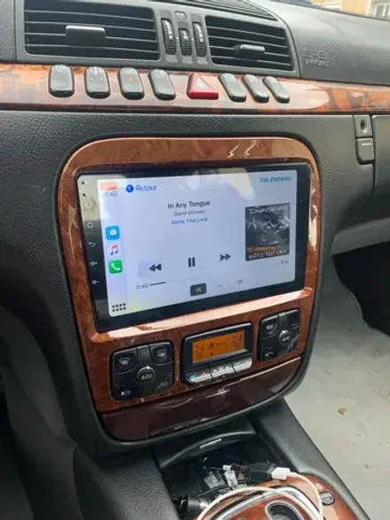 Магнитола для Mercedes-Benz S (W220) 1998-2005 - Kuberg QLed, Android 13, TS20, CarPlay, SIM-слот