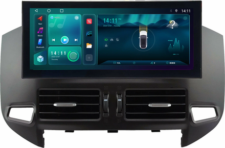 Магнитола для Mitsubishi Pajero 4 2006-2021 (тип 2) - Kuberg KP-M1207-3-FW монитор 12.5" в стиле LEXUS на Android 12, TS10, CarPlay, 4G SIM-слот