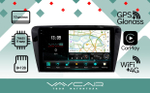 Магнитола для Skoda Octavia A7 2013-2020 - Vaycar VA65-0483-2K на Android 13, 8-ядер, 2K QLED, ТОП процессор, CarPlay, 4G SIM-слот