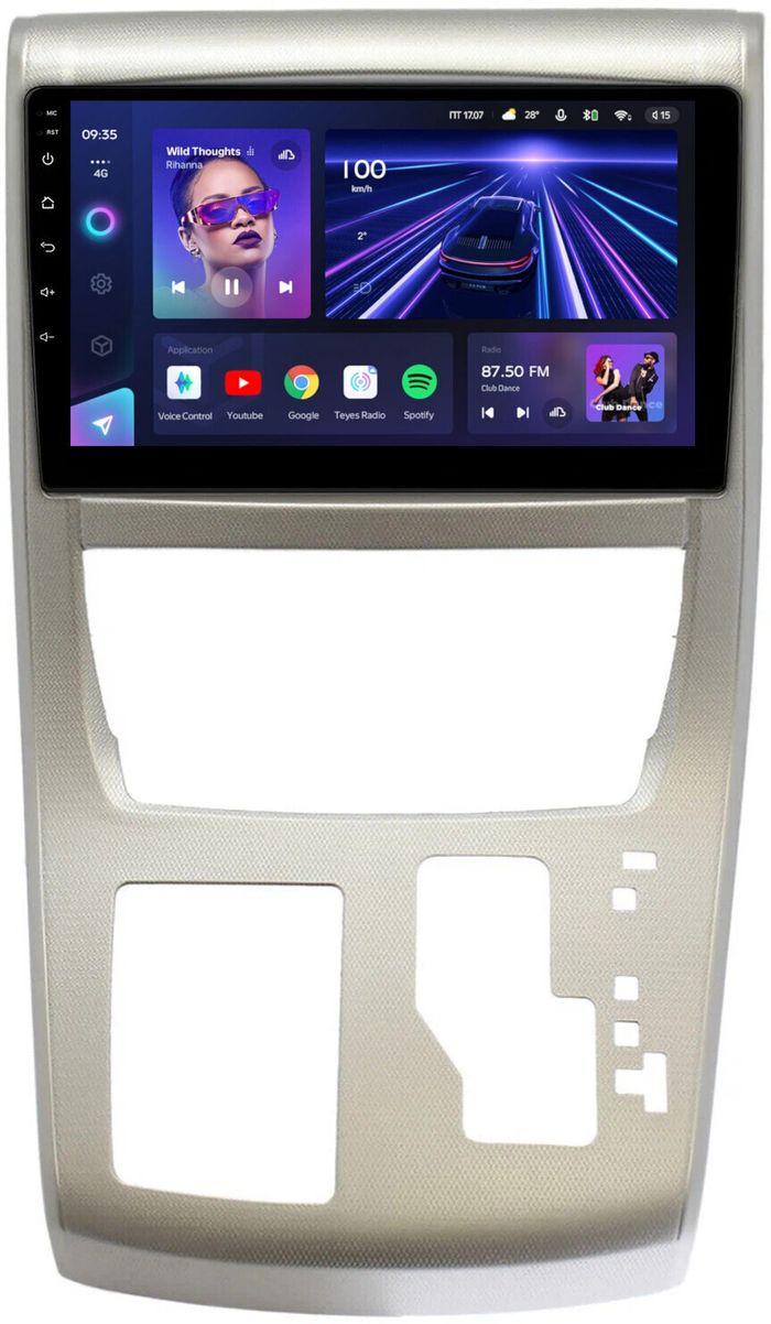 Магнитола для Toyota Alphard 20, Vellfire 2008-2014 (более 10 динамиков, правый руль) - Teyes CC3 на Android 10, QLED, ТОП процессор, 4Гб+32Гб, CarPlay, 4G SIM-слот