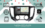 Магнитола для Mitsubishi L200 2015-2024 (кондиционер) - Vaycar VA47-5198-2K на Android 13, 8-ядер, 2K QLED, ТОП процессор, CarPlay, 4G SIM-слот
