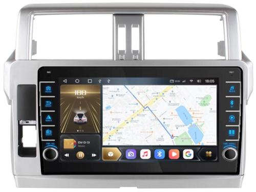 Магнитола для Toyota Land Cruiser Prado 150 2014-2017 - Kuberg OL-1614 (кнопки и крутилки), Android 12, TS10, CarPlay, 4G SIM-слот