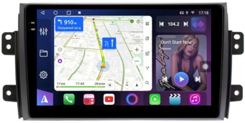 Магнитола для Suzuki SX4 1 2006-2014 - FarCar BM124M монитор 9.5" QLED на Android 14, TS10, 4+32Гб, CarPlay, 4G SIM-слот
