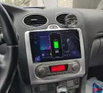 Магнитола для Ford Focus 2 2004-2011 (климат) - Parafar PF696RN2K на Android 13, Быстрая, QLED+2K, CarPlay, 4G SIM-слот