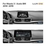Магнитола для Mazda 3 BM, Axela 2013-2019 - Teyes LUX ONE монитор 12.3" 2K QLED на Android 10, Быстрая, CarPlay, 4G SIM-слот