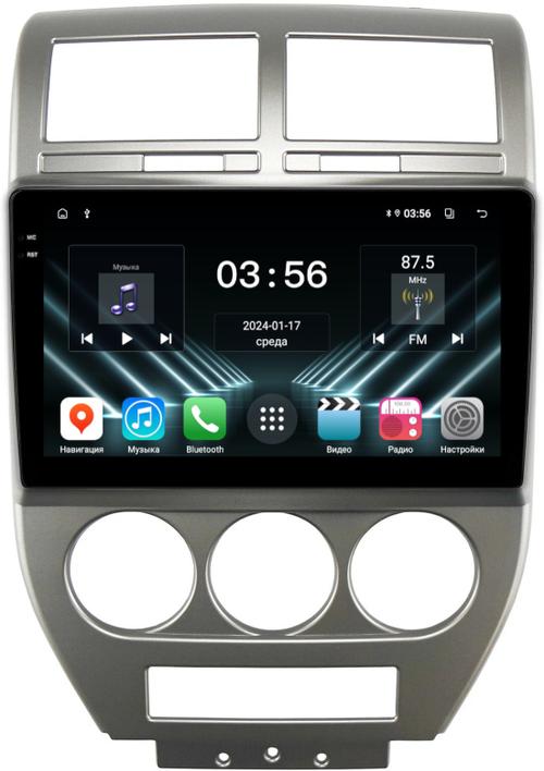 Магнитола для Jeep Compass 2006-2010 - FarCar DX10-9615 монитор 10.36" IPS на Android 13, 4+64Гб, CarPlay