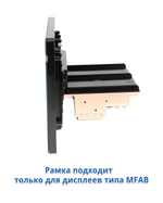 Комплект рамки с разъёмами 10" BMW X1 E84 2009-2014 без CIC экрана "в хлебницу" (поддержка БК и мультируля)