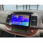 Магнитола для Toyota Camry 30 2001-2006 (рамка оливковая) - Teyes CC3-2K монитор 9.5" 2K QLED на Android 10, ТОП процессор, CarPlay, 4G SIM-слот