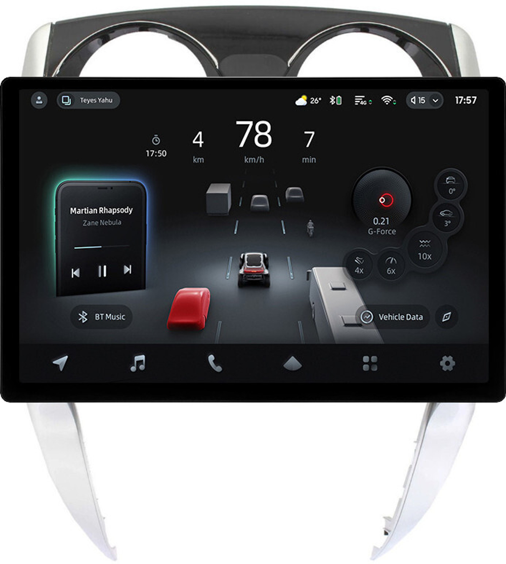 Магнитола для Nissan Note 2 2012-2021 - Teyes CC4-PRO монитор 13" 2K QLED на Android 13, Snapdragon 778G, ИИ, CarPlay, DSP, 4G SIM-слот