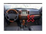 Магнитола для Toyota Land Cruiser Prado 120, Lexus GX470 (экран климата внизу) - Kuberg ZF-1116L-GE вертикальный экран в стиле "Тесла" на Android 13, Быстрая, 4G SIM-слот, CarPlay