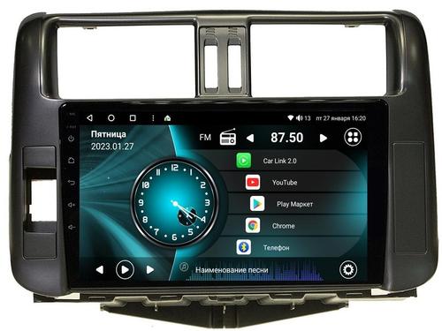 Магнитола для Toyota Land Cruiser Prado 150 2009-2013 (рамка черная) - Vaycar VA77-0065 на Android 13, 8-ядер, 4G SIM-слот
