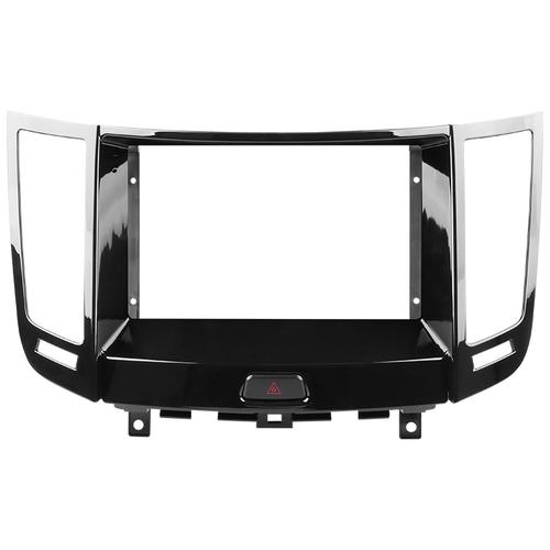 Комплект рамки с разъёмами 9" Infiniti QX70, FX35, FX37, FX50, FX30d (S51) 2008-2018 выпуклая черный глянец
