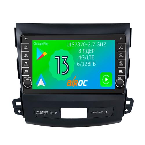 Магнитола для Mitsubishi Outlander XL, Peugeot 4007, Citroen C-Crosser - Airoc AB-2606 (кнопки и крутилки), Android 13, TS20, 6/128Гб, SIM-слот, CarPlay