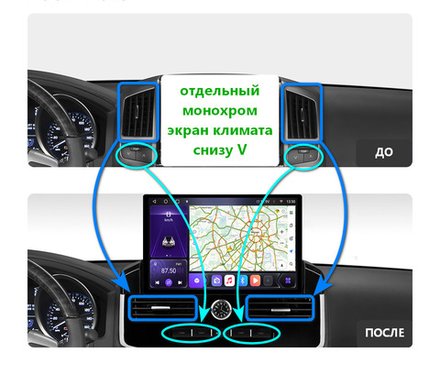 Магнитола для Toyota Land Cruiser 200 2007-2021 (экран климата внизу) - Kuberg ZH-T1201FW/KP13-S10 монитор 13" QLED+2K на Android 12, 4G SIM-слот, CarPlay