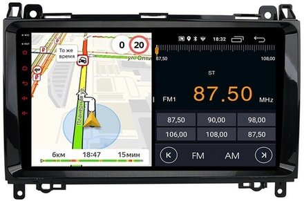 Магнитола для Mercedes-Benz Viano/Vito W639, Vito W447, A класс W169, B класс W245, Sprinter W906, VW Crafter - Parafar PF068FHD на Android 13, 8-ядер, 2Гб+32Гб, CarPlay, 4G SIM-слот