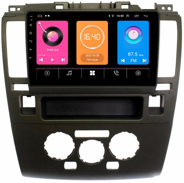 Магнитола для Nissan Tiida C11 2004-2013 (климат с круглым экранчиком) -  GT9-1744 на Android 10, 2ГБ-16ГБ