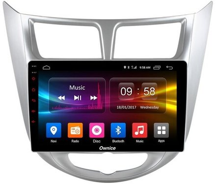 Магнитола для Hyundai Solaris 2010-2016 - Kuberg OL-9707 IPS, Android 10, 8 ядер (TS18), 4G SIM-слот