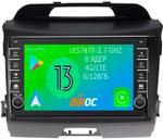 Магнитола для KIA Sportage 2010-2016 - Airoc AB-2313 (кнопки и крутилки), Android 13, Быстрая, SIM-слот, CarPlay