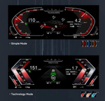 Электронная панель приборов BMW 6-серия F06/F12 2011-2018 - RDL-1261 с LCD / ЖК 12.3" экраном QLED
