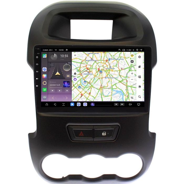 Магнитола для Ford Ranger 2011-2015 - Kuberg QLed, Android 13, Быстрейшая, CarPlay, SIM-слот