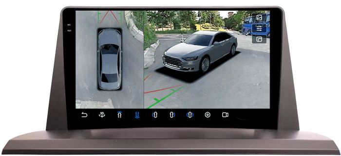 Магнитола для Lexus NX200, NX200t, NX300h 2014-2017 (тачпад) - FarCar BX9-360-9619B монитор 9.5" 2K QLED на Android 13, 6Гб+128Гб, CarPlay, 4G SIM-слот, 4 камеры в комплекте