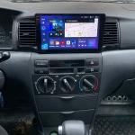 Магнитола для Toyota Corolla 120 2000-2007 (рамка черная с воздуховодами) - FarCar S500-TS20 монитор 9.5" 2K QLED на Android 14, Быстрейшая, CarPlay, 4G SIM-слот