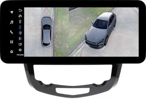 Магнитола для Nissan X-Trail T32, Qashqai J11 2014-2022 (климат, рамка большая) - Teyes LUX ONE 360 монитор 12.3" 2K QLED на Android 10, 6Гб+128Гб, CarPlay, 4G SIM-слот, 4 камеры в комплекте