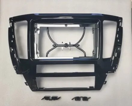 Магнитола для Mitsubishi Pajero Sport 3 2020-2024, Montero Sport (прямоугольный климат, рамка 9) - Kuberg EW-9638-2 IPS, Android 10, 8 ядер (TS18), 4G SIM-слот