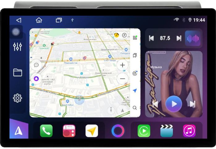 Магнитола для Toyota Land Cruiser 70 2007-2022 - FarCar BX877 монитор 13" 2K QLED на Android 13, TS10, 6+128, CarPlay, 4G SIM-слот