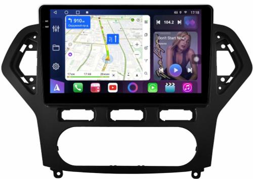 Магнитола для Ford Mondeo 4 2007-2010 (рамка черная) - FarCar 1231M монитор 10.36" QLED на Android 14, TS18, CarPlay, 4G SIM-слот
