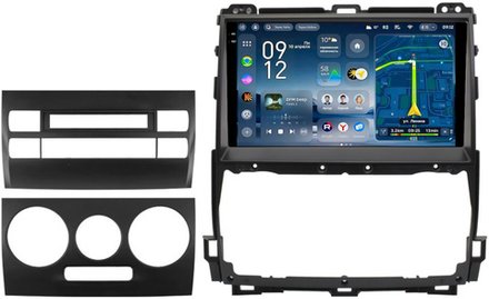 Магнитола для Toyota Land Cruiser Prado 120, Lexus GX470 (экран климата внизу, большая рамка) - Teyes CC4-PRO монитор 9.5" 2K QLED на Android 13, Snapdragon 778G, ИИ, CarPlay, DSP, 4G SIM-слот