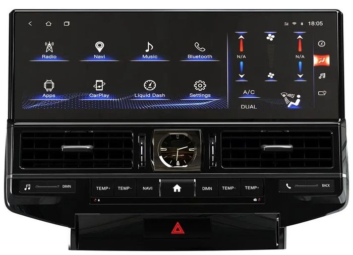 Магнитола для Toyota Land Cruiser 200 2007-2015 (штатная камера или 360) - Kuberg ZH-T1602X на Android 12, Быстрая, 4G SIM-слот, CarPlay