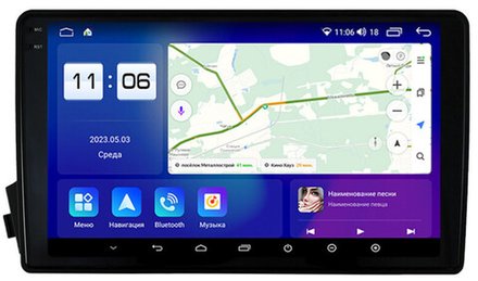 Магнитола для SsangYong Actyon 2005-2010, Kyron, Actyon Sports 2006-2016 - Parafar PF166LUX1U2K на Android 13, QLED+2K, ТОП процессор, 8Гб+128Гб, CarPlay, 4G SIM-слот