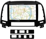 Магнитола для Hyundai Santa Fe 2006-2012 (рамка черная) - Vaycar VA23-0008-2K на Android 13, Быстрая, 2K QLED, CarPlay,4G SIM-слот