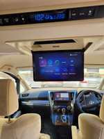Монитор потолочный для Toyota Alphard - ERGO ER15AFL с экраном 15.6” (1920х1080 FullHD, Android, 3+32Gb) бежевый