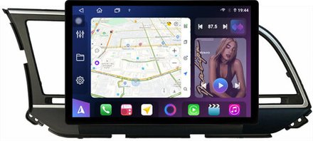 Магнитола для Hyundai Elantra 6 2016-2018 (без штатной КЗВ, рамка тип 1) - FarCar BX877 монитор 13" 2K QLED на Android 13, TS10, 6+128, CarPlay, 4G SIM-слот