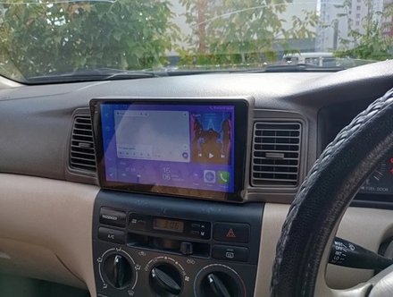 Магнитола для Toyota Corolla 120 2000-2007 (рамка бежевая с воздуховодами) - Teyes CC3-2K-360 на Android 10, 2K QLED, 6Гб+128Гб, CarPlay, 4G SIM-слот, 4 камеры в комплекте