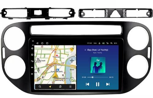 Магнитола для Volkswagen Tiguan 1 2007-2016, Golf Plus (рамка 9 чёрная, любая кнопка) - Teyes CC2 PLUS Android 10, ТОП процессор, 4-64, SIM-слот