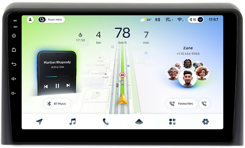 Магнитола для Hyundai Sonata 7 LF 2017-2019 - Teyes CC4L монитор 9" IPS на Android 14, Snapdragon 662, CarPlay, 4G SIM-слот