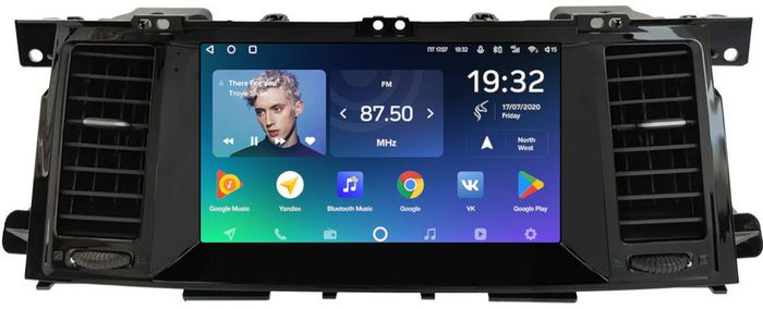 Магнитола для Nissan Patrol Y62, Infiniti QX56/QX80 2010-2017 (рамка тип 3) - Teyes CC2 PLUS монитор 9" QLED на Android 10, ТОП процессор, 4Гб+64Гб, 4G SIM-слот
