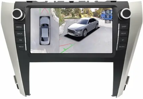 Магнитола для Toyota Camry 55 2014-2018 (рамка с крутилками и кнопками) - Teyes CC3-2K-360 на Android 10, 2K QLED, 6Гб+128Гб, CarPlay, 4G SIM-слот, 4 камеры в комплекте